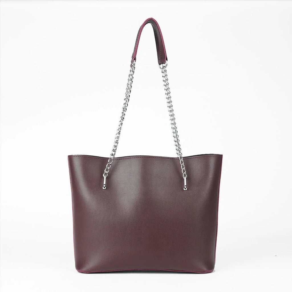 Verona Tote Bag Maroon