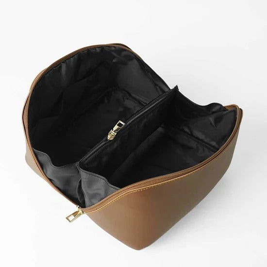 Travel Cosmetic Bag Brown