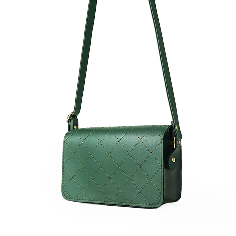 Stitch Crossbody Bag Green