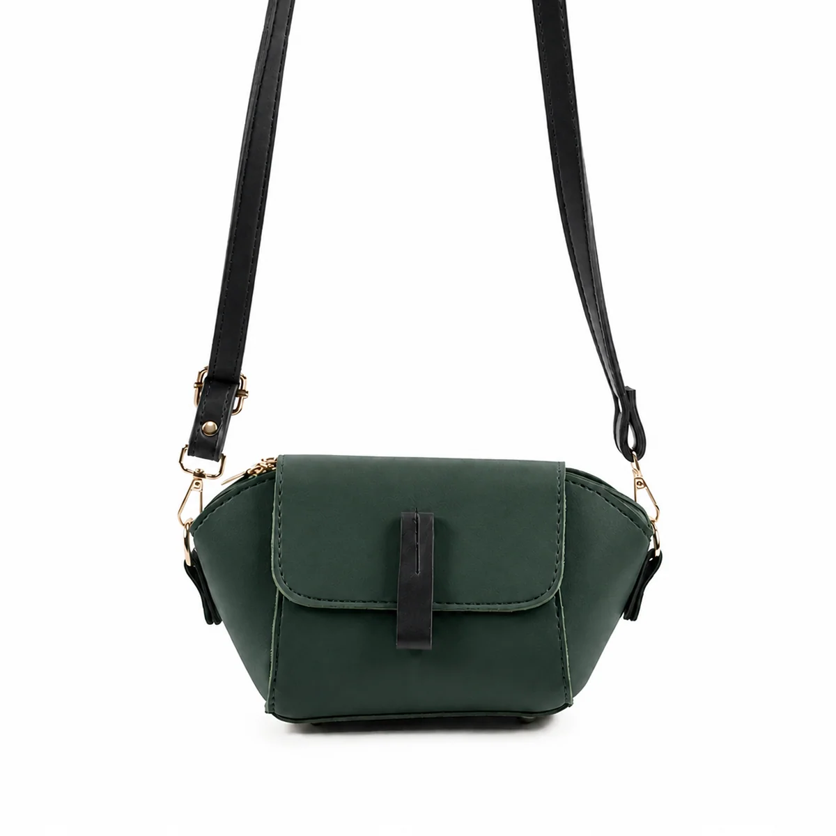 Mini Flap Crossbody Bag Green
