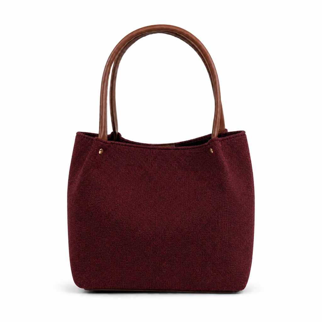 Daily Canvas Tote Bag Maroon