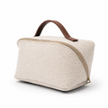 Travel Cosmetic Bag Canvas Beige