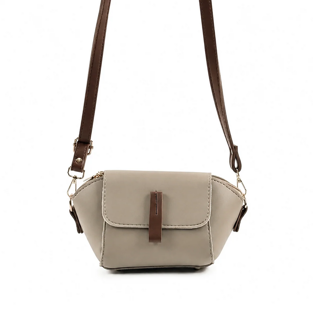 Mini Flap Crossbody Bag Beige