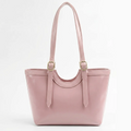 Caramel Curve Tote Bag Peach