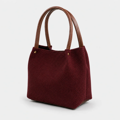 Daily Canvas Tote Bag Maroon