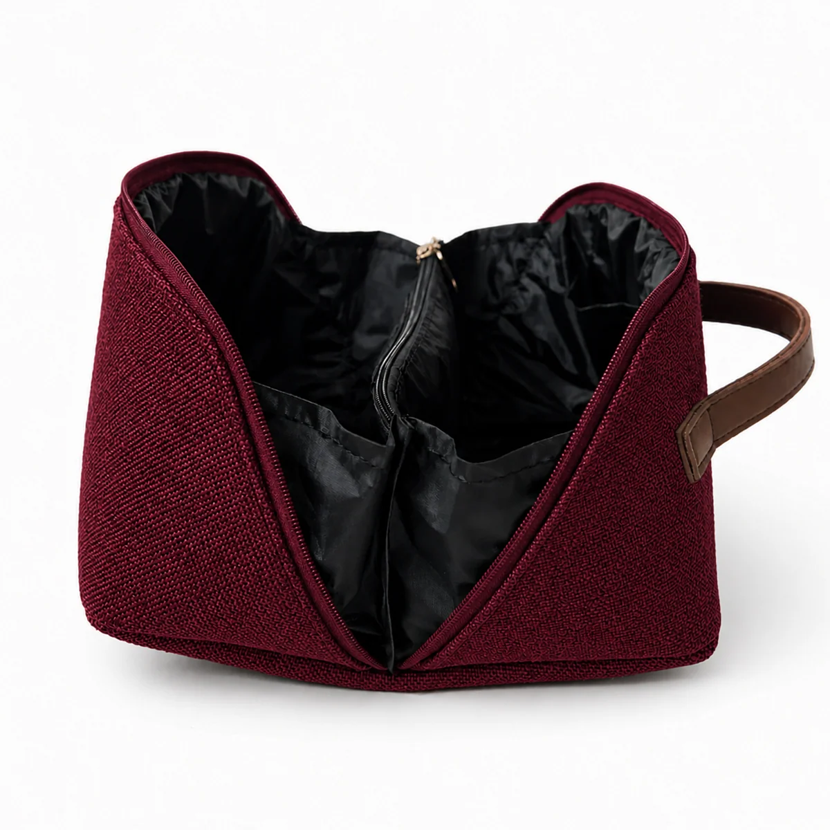 Travel Cosmetic Bag Canvas Maroon