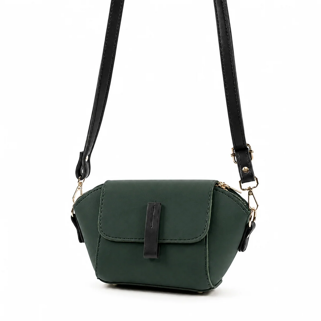 Mini Flap Crossbody Bag Green