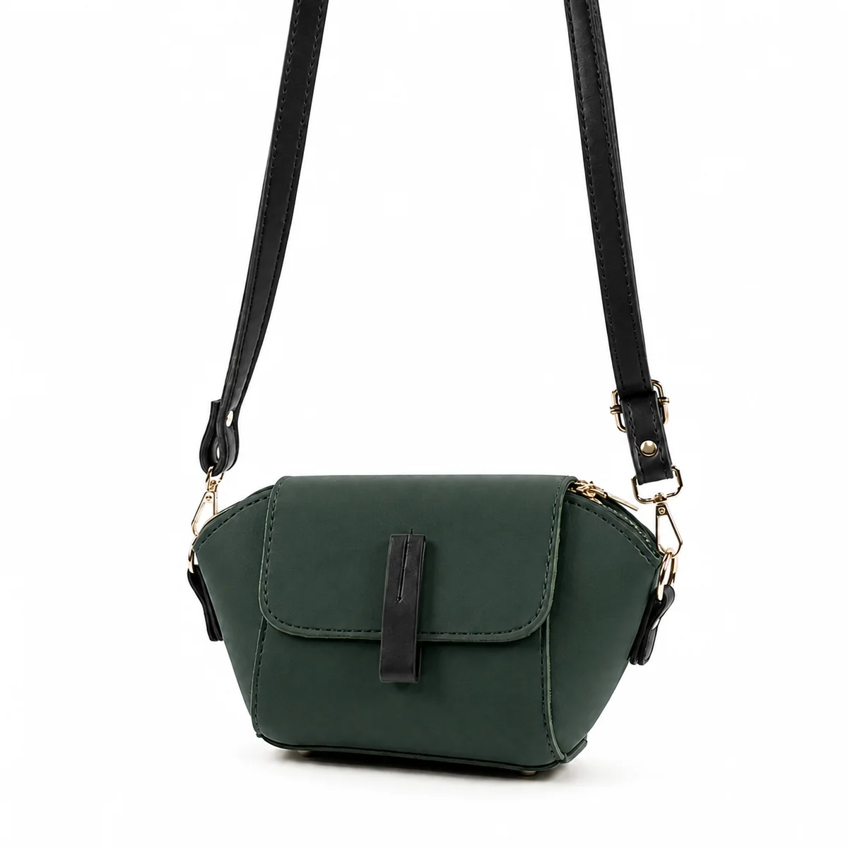 Mini Flap Crossbody Bag Green