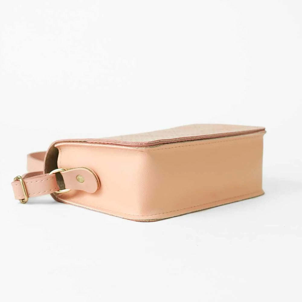 Stitch Crossbody Bag Peach